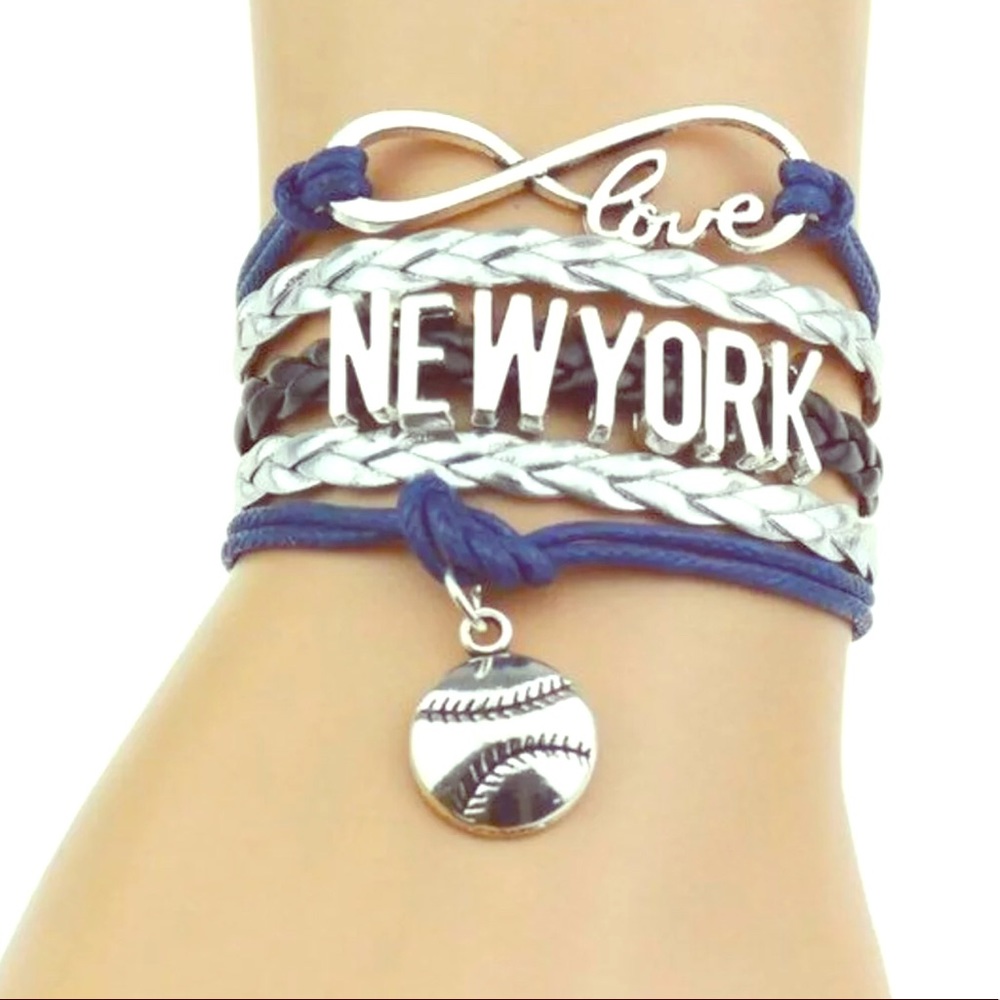 New York Baseball Love Bracelet